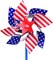 15 PCS-4th of July Decorations for Home Outdoor Patriotic Pinwheels
